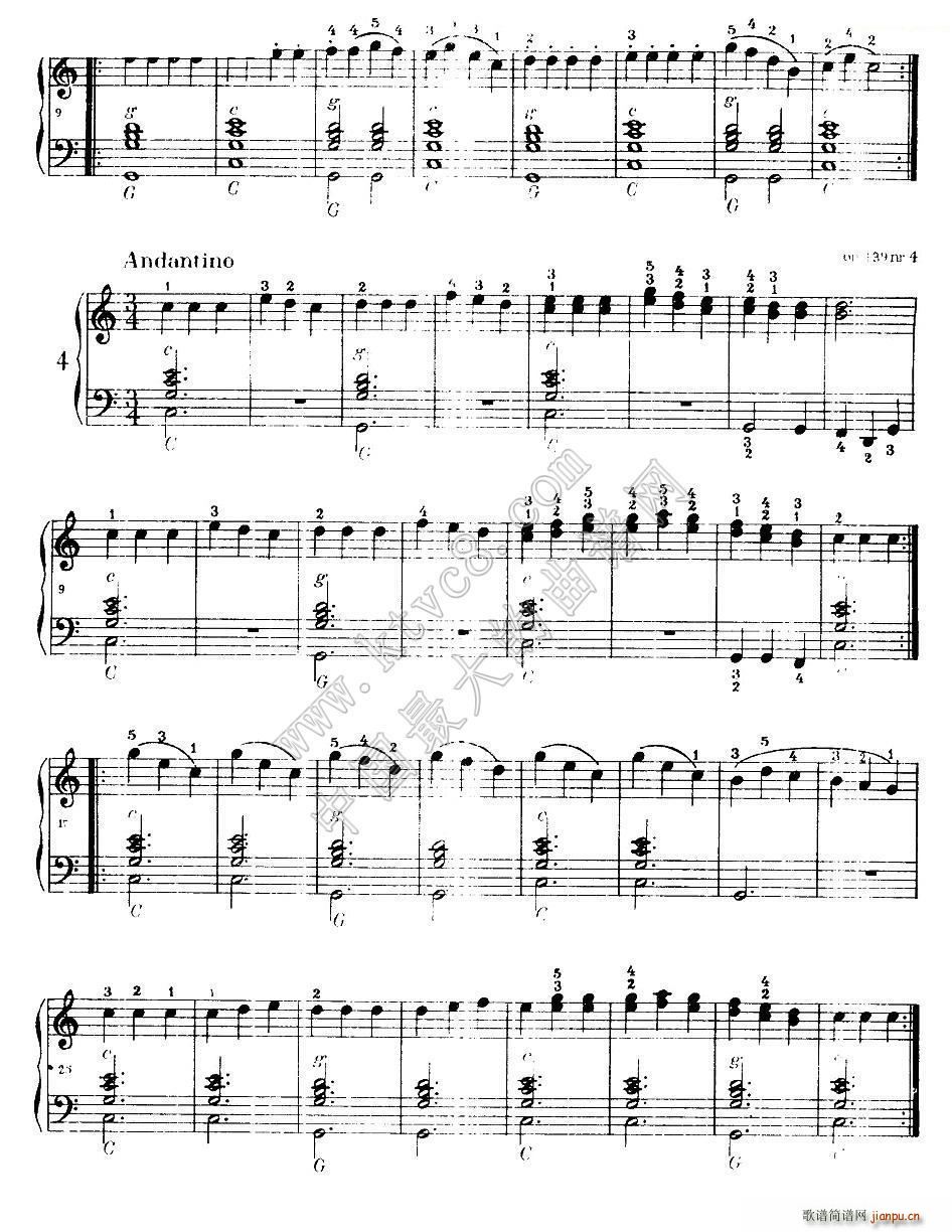 《车尔尼手风琴练习曲集》（第Ⅰ册） （1―9）2