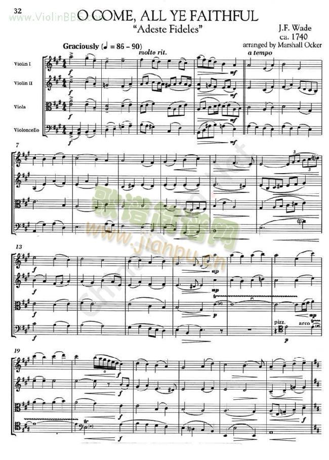 【四重奏】O Come All Ye Faithful1