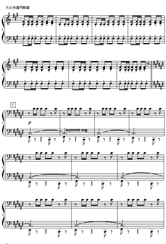 （俄）柴可夫斯基“天鹅湖选曲”：西班牙舞曲（钢琴四手联弹之二）3