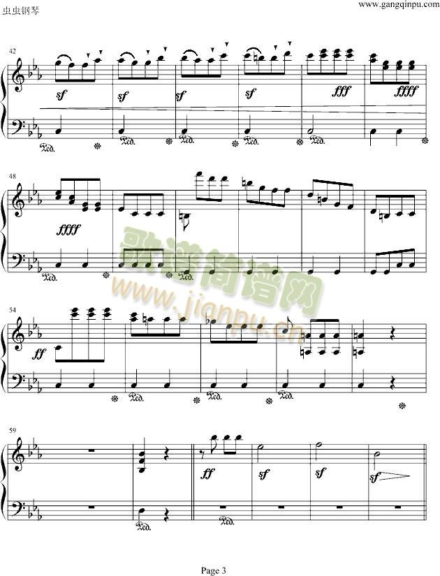 命运第一乐章钢琴独奏（Symphony Fate .No.1)3