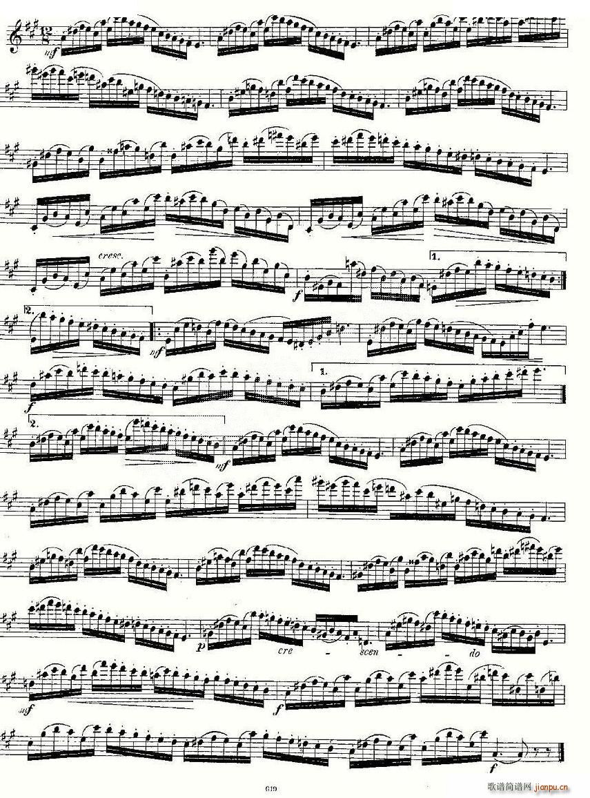 24 instructive Uebungen Op 30 1 12 笛萧谱8