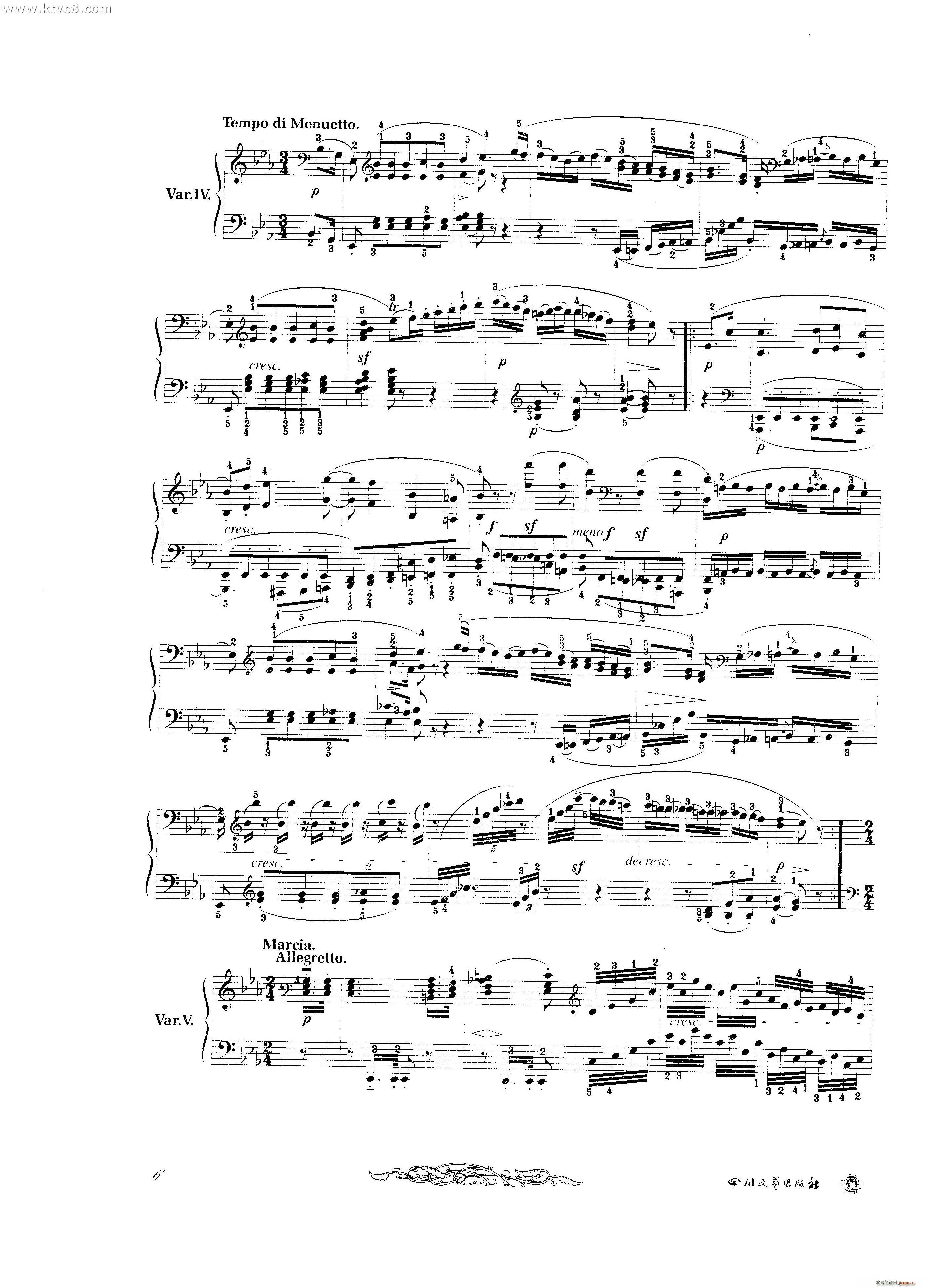 贝多芬钢琴变奏曲集一6