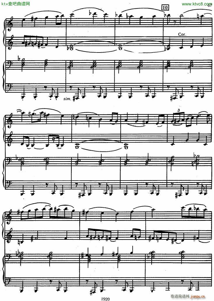 Honegger Symphony No 3 Liturgicheskaya 2 pianos 二5