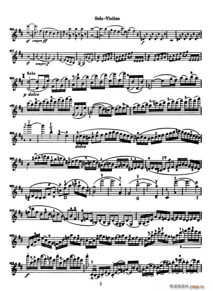 Konzert fur Violine（贝多芬小提琴协奏曲）8