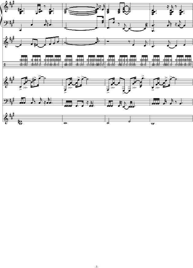 献给 葬礼の华彩 -钢琴谱(钢琴曲)-swenl3