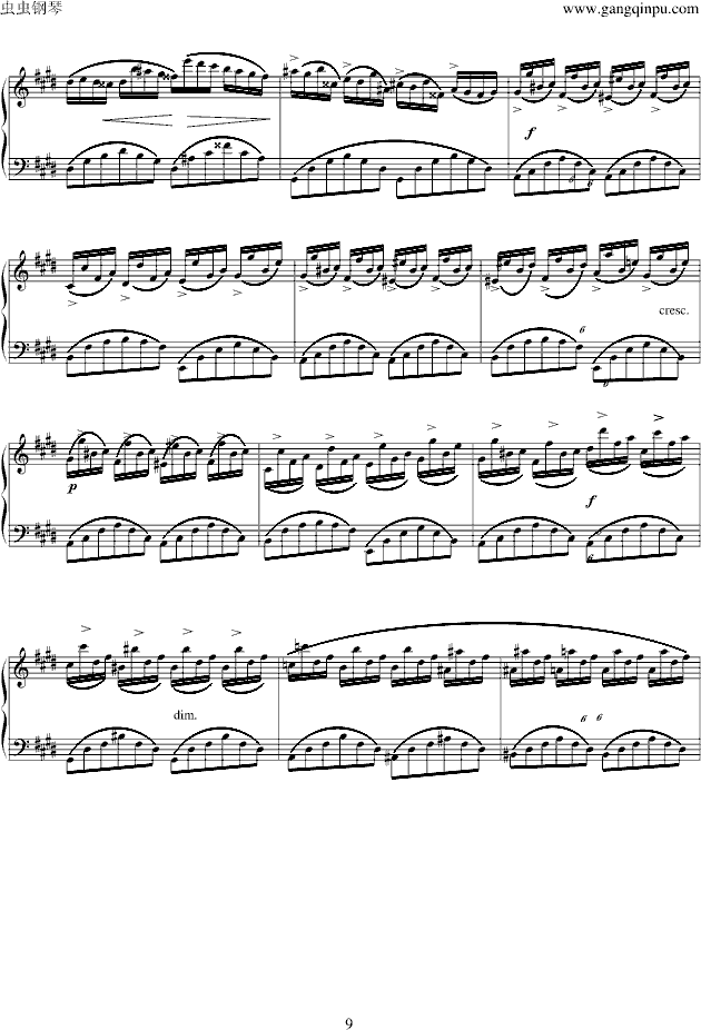 幻想即兴曲Op.66-钢琴谱(钢琴曲)-肖邦-chopin9