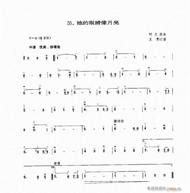 二胡 她的眼睛像月亮1