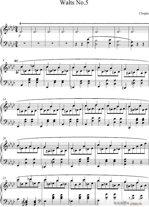 waltz No.5_肖邦-chopin1