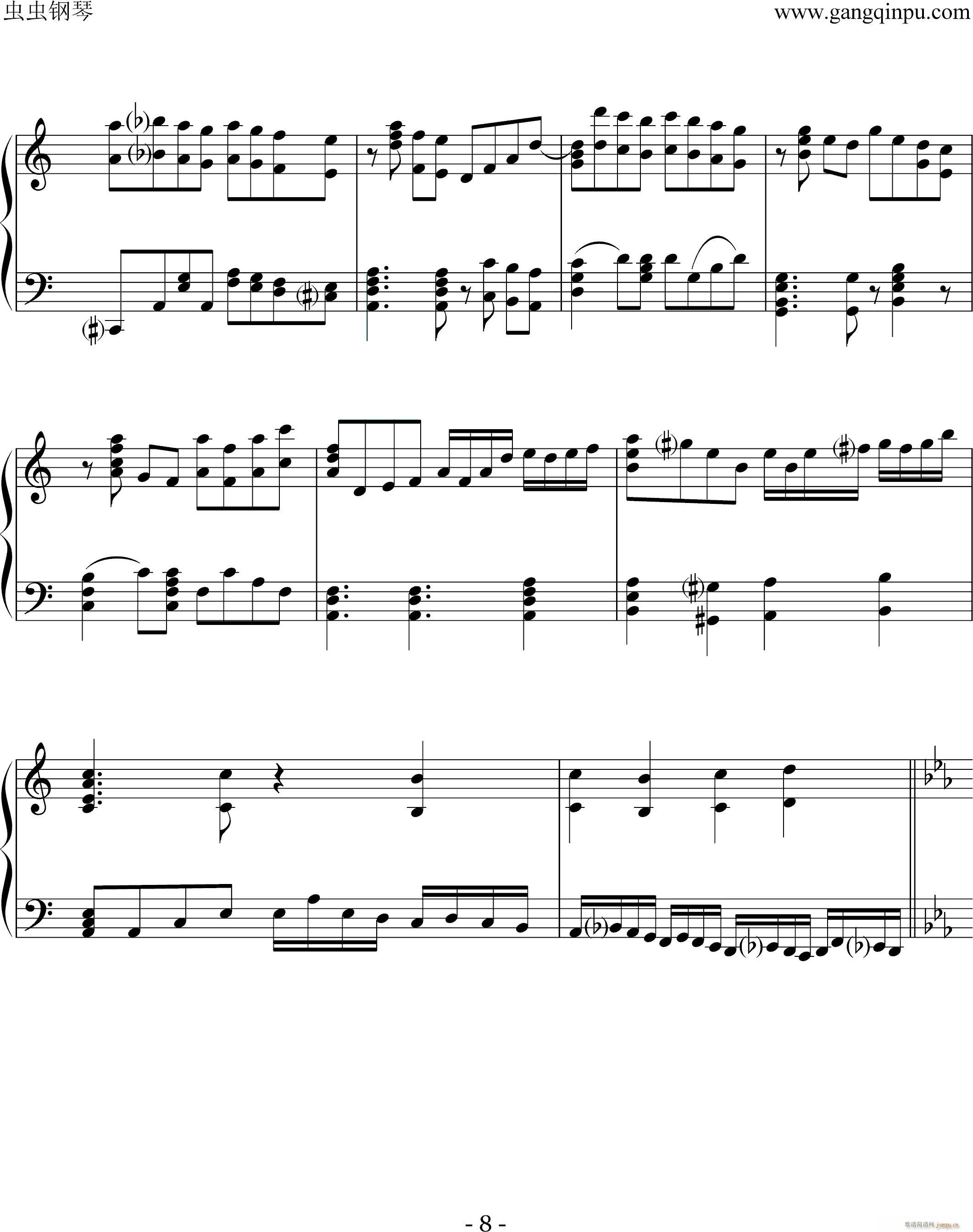to the beginning 钢琴版 -��-�V-��-琴-_尾浦游纪8