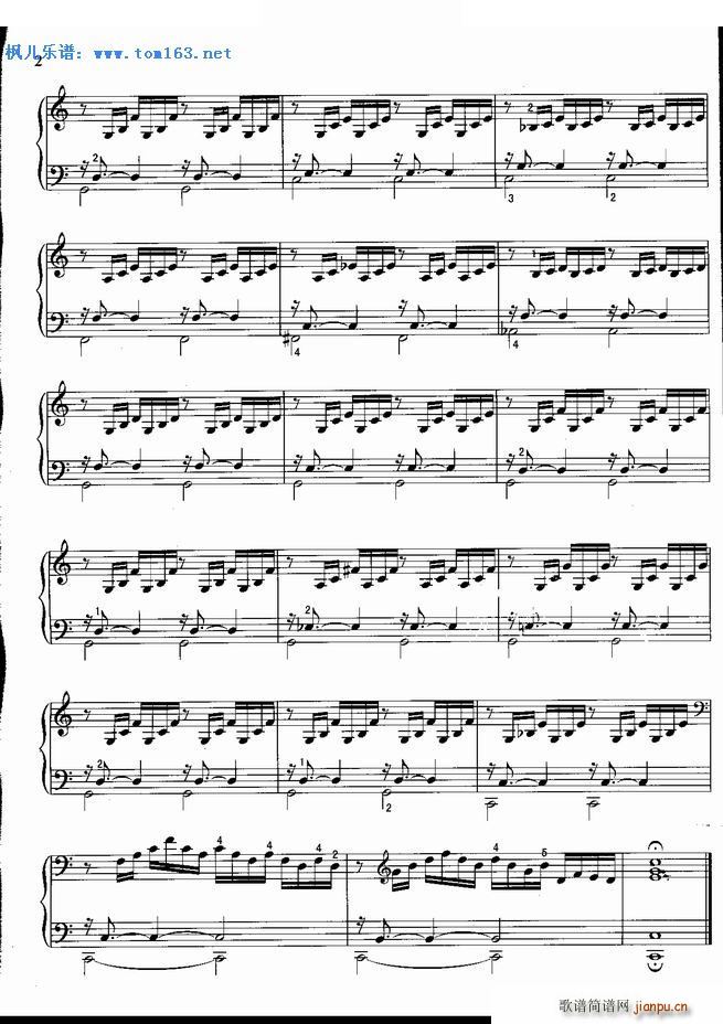 前奏曲(《平均律钢琴曲集》第1首) ―约 塞_约塞 巴赫2