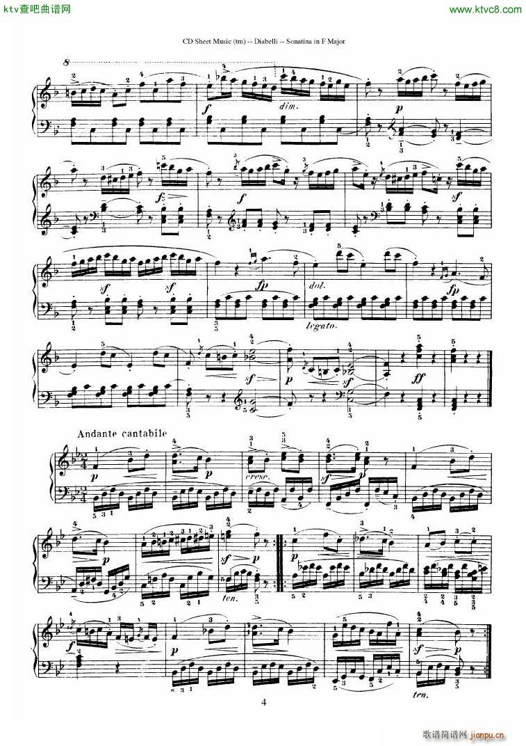 Diabelli Sonatinas Op 151 No 1 4 23P15