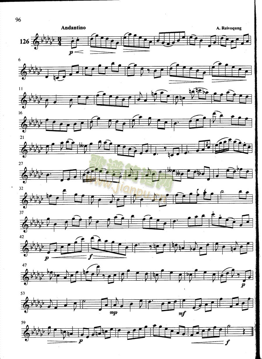 萨克斯管练习曲第100―096页1