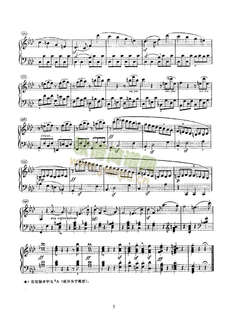 奏鸣曲(Opus2 Nr.1) 键盘类 钢琴5