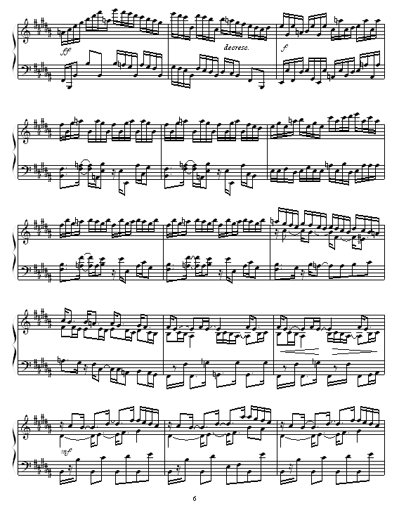 Etude in B Major6