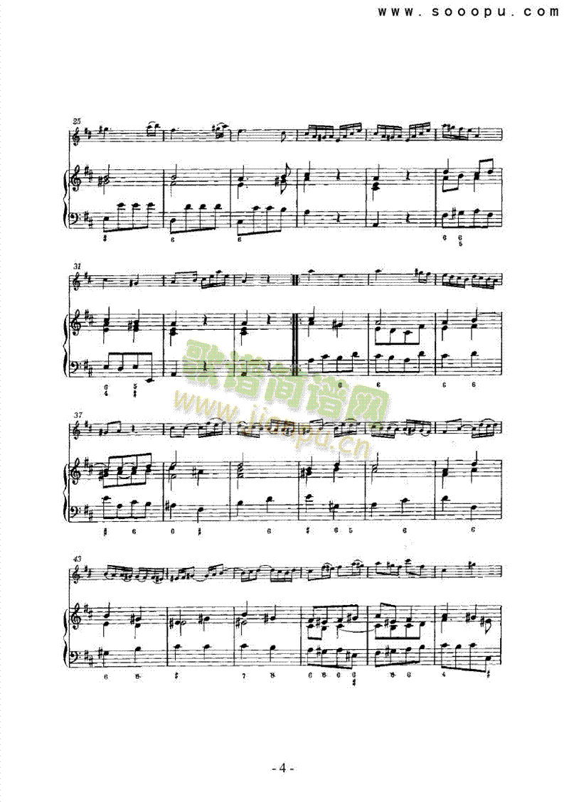 第六奏鸣曲（总谱） 管乐类 长笛4