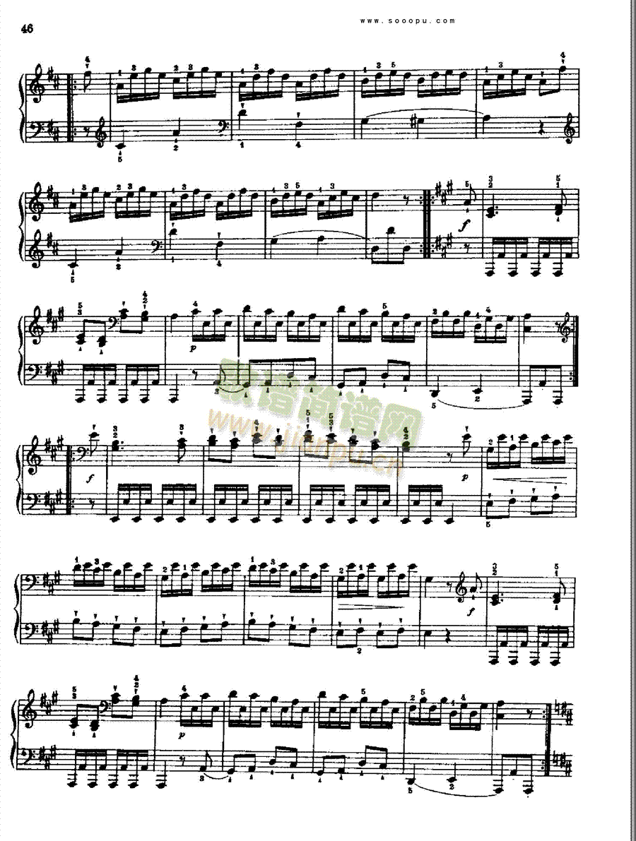 奏鸣曲 五1767 键盘类 钢琴12