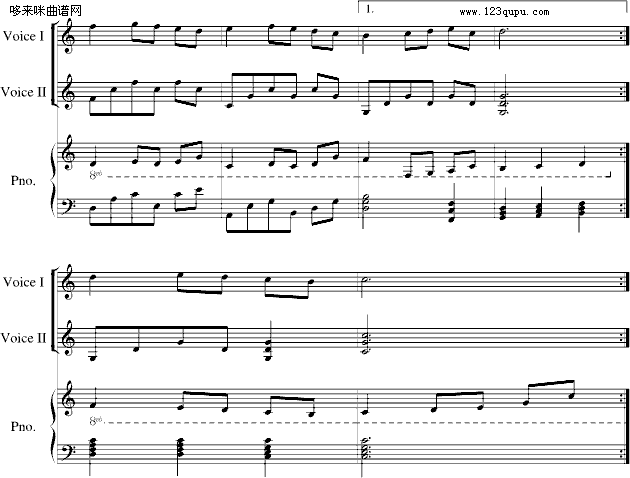 渔翁( Minuet in C)-巴赫2