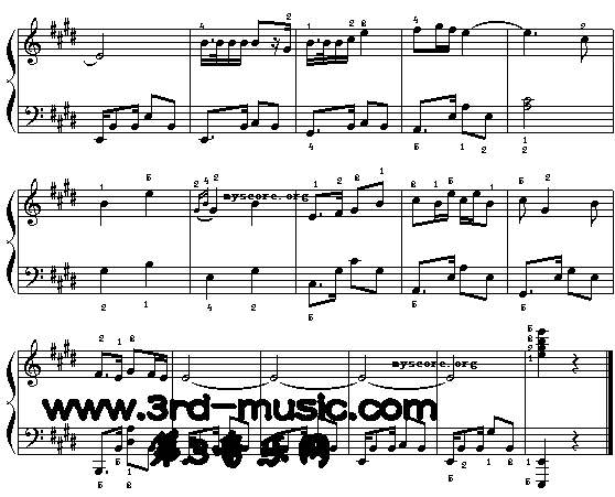 草原之夜(《绿色的原野》插曲)[钢琴曲谱]2