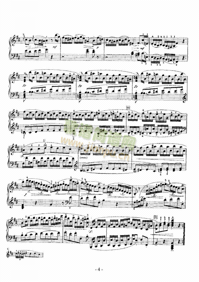 b小调奏鸣曲 键盘类 钢琴4