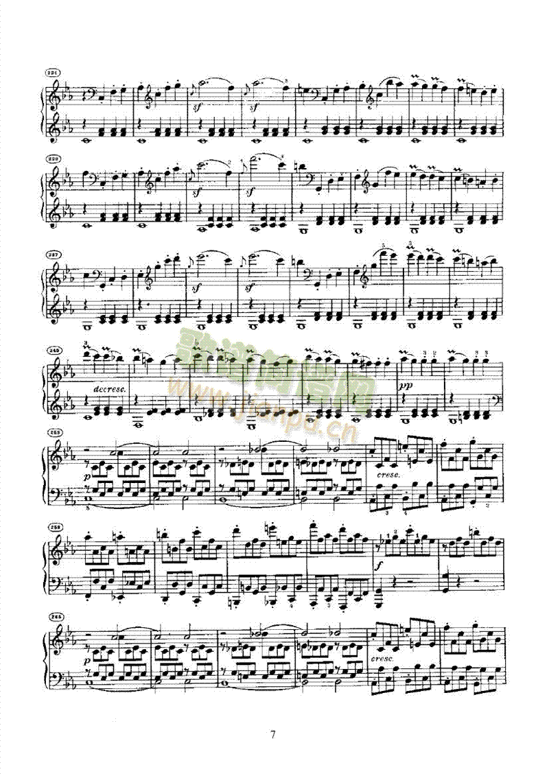 奏鸣曲(Opus13) 键盘类 钢琴7