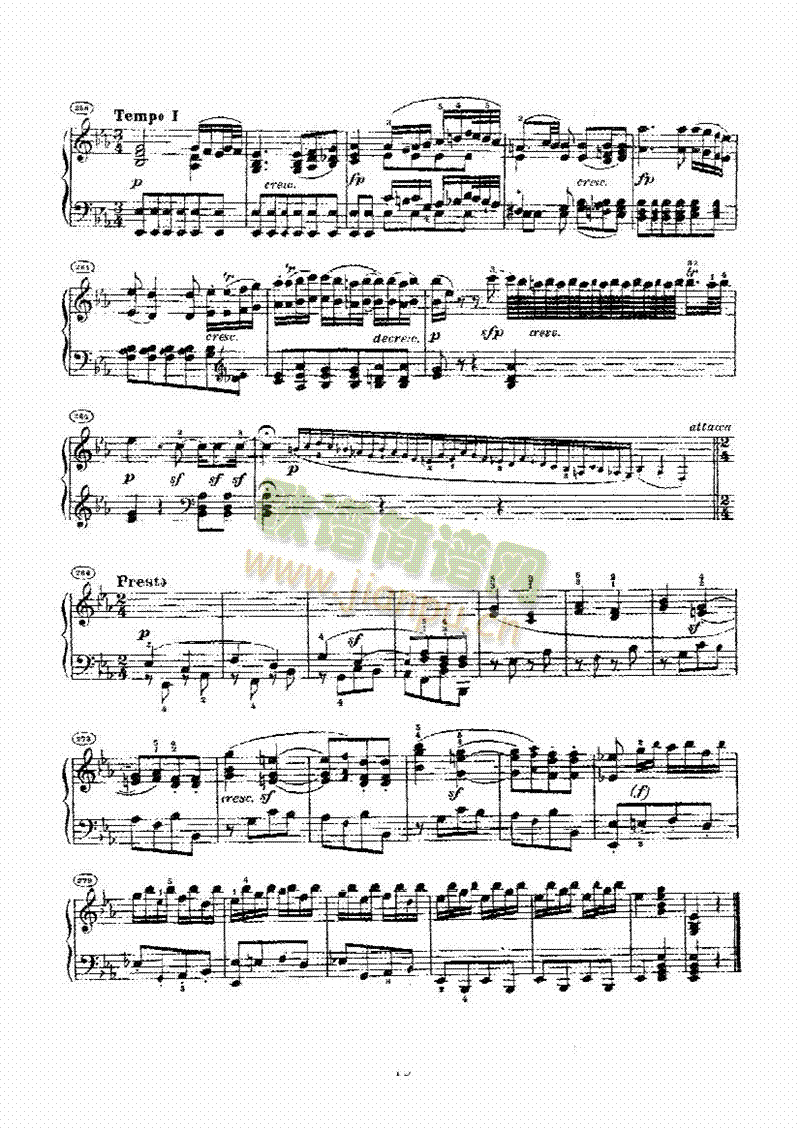 奏鸣曲(Opus27 Nr.1) 键盘类 钢琴15
