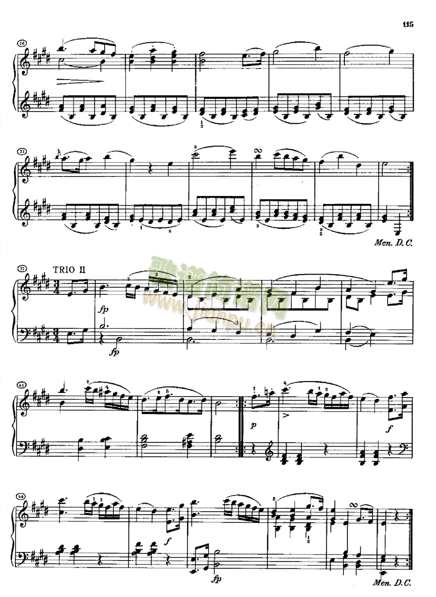 小步舞曲D380 键盘类 钢琴2