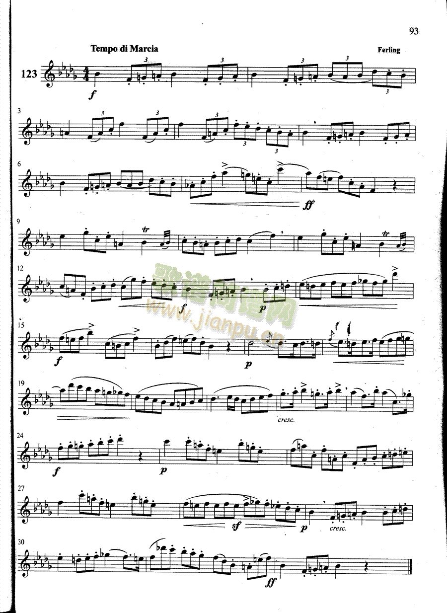 萨克斯管练习曲第100―093页1