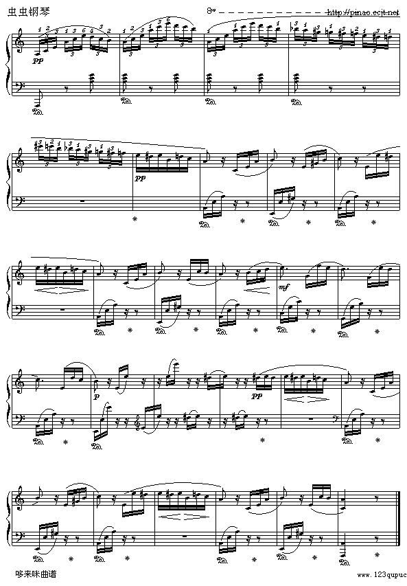 致爱丽丝-For Elise-贝多芬4