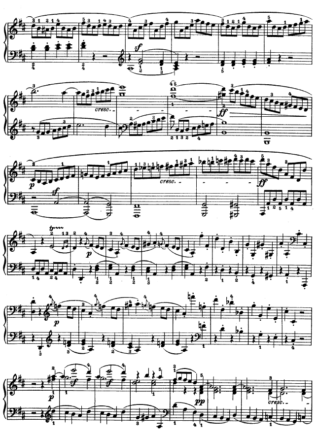 D大调第七钢琴奏鸣曲 - Op. 10 No--37