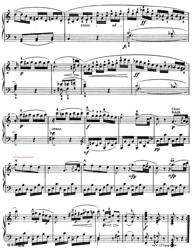 钢琴奏鸣曲 kv330-莫扎特14
