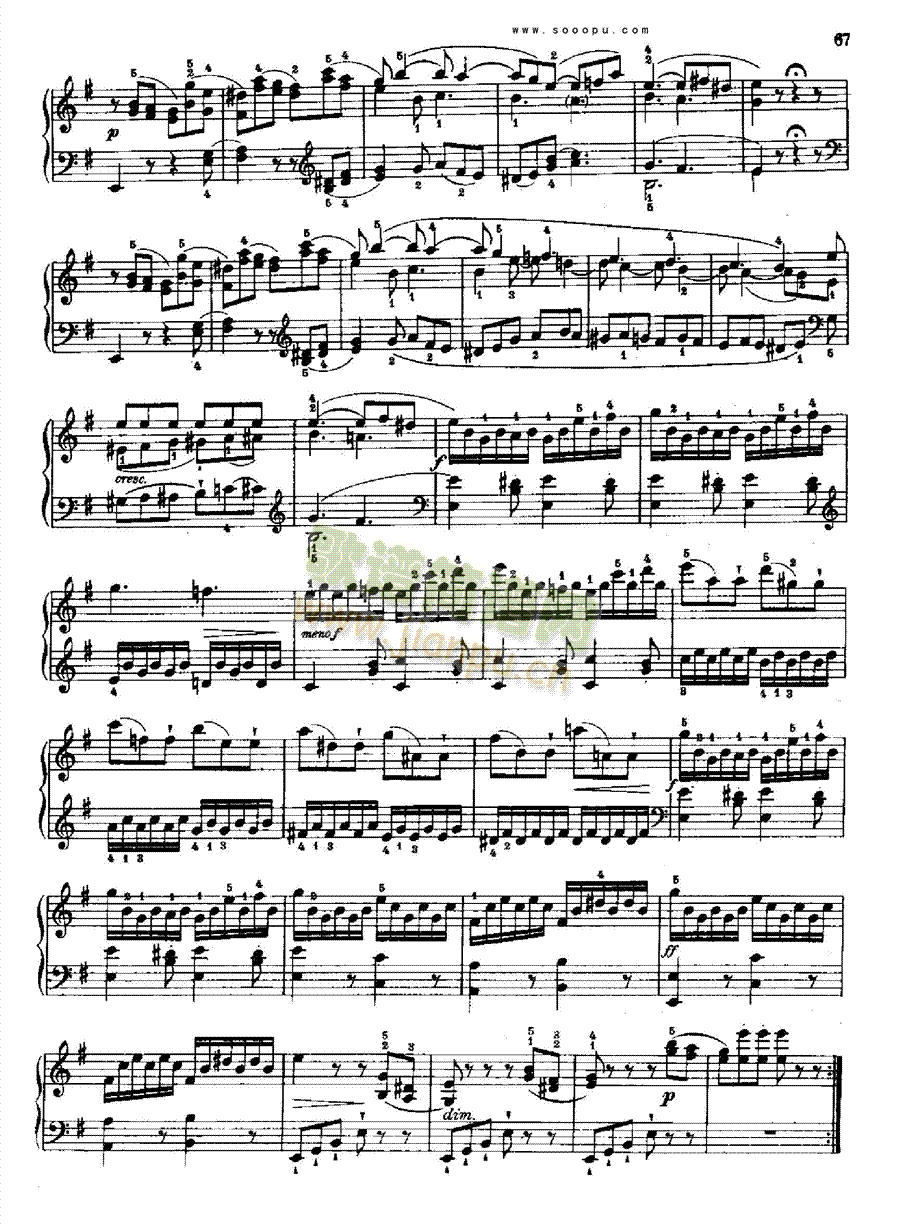 奏鸣曲八1778年出版 键盘类 钢琴4