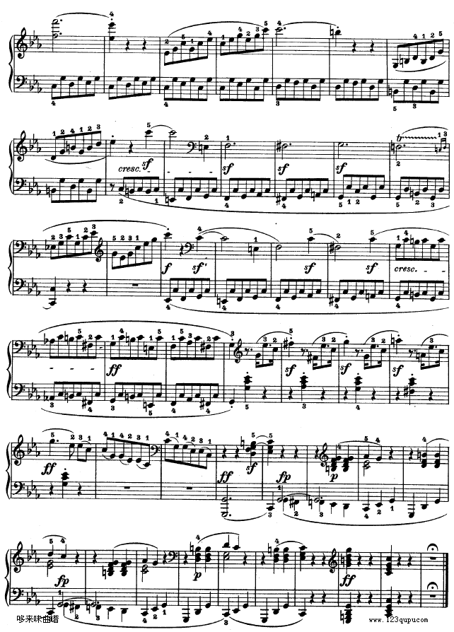 C小调第五钢琴奏鸣曲 - Op. 10―1-贝多芬6