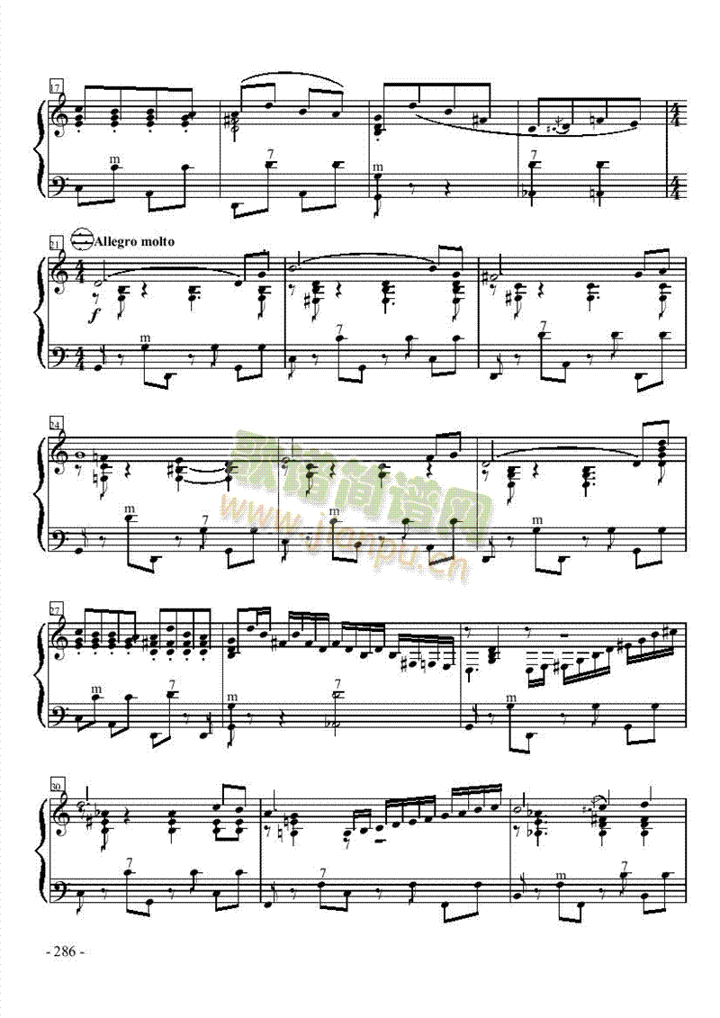 十级乐曲《匈牙利舞曲第5号》 键盘类 手风琴2