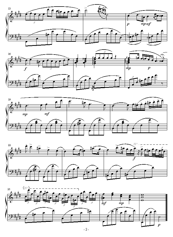 第一钢琴协奏曲第二乐章“罗曼查”2