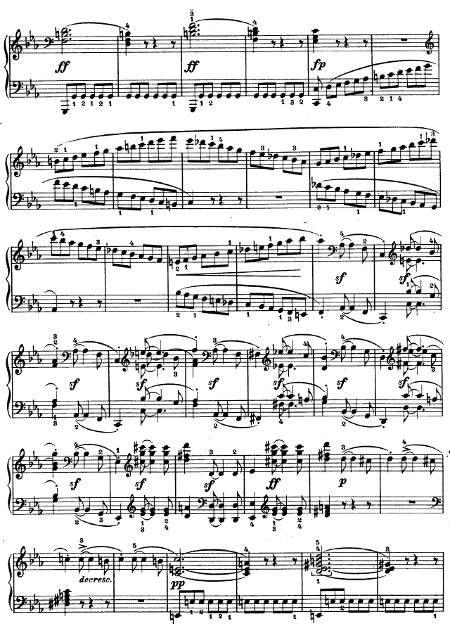 降E大调第四钢琴奏鸣曲-Op.75