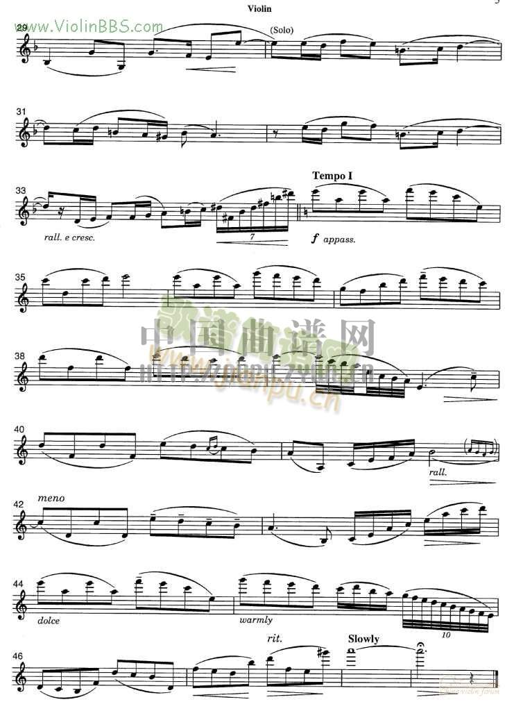 辛德勒名单 (约翰・威廉姆斯)主题曲+钢琴伴奏谱2