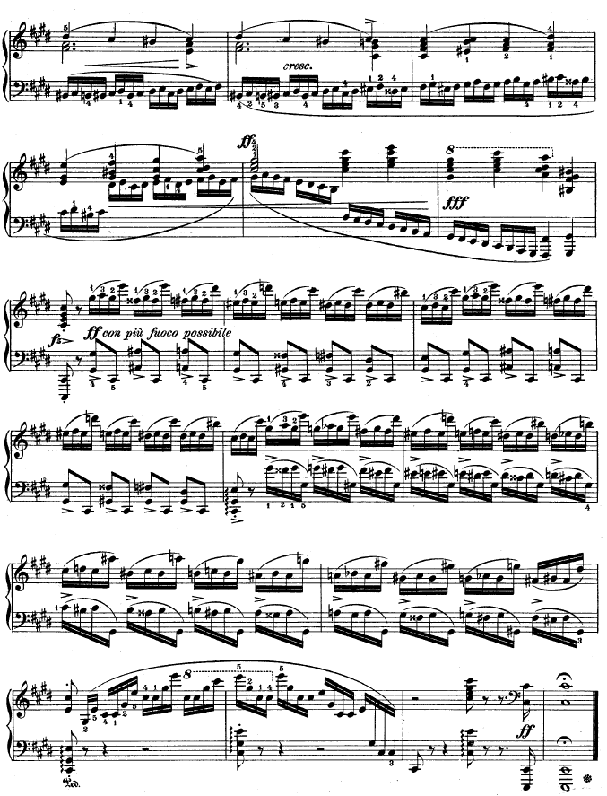 练习曲OP.10 - No45