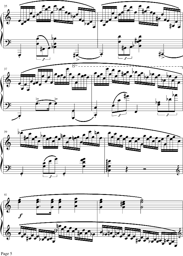 肖邦冬风练习曲-钢琴谱(钢琴曲)-肖邦-chopin5