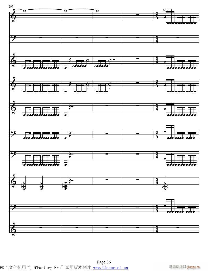 维瓦尔蒂  四季 夏  小提琴协奏曲33-40-提琴4