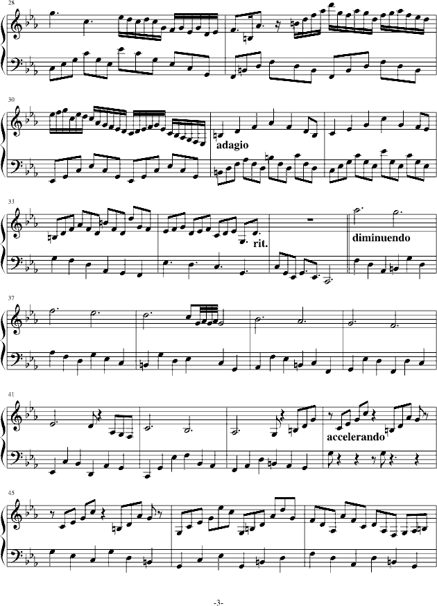 Nocturne in C minor-钢琴谱(钢琴曲)-舍勒七世3