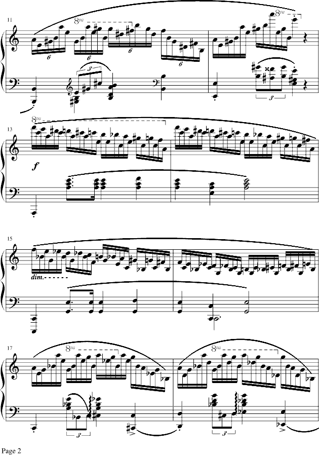 肖邦冬风练习曲-钢琴谱(钢琴曲)-肖邦-chopin2