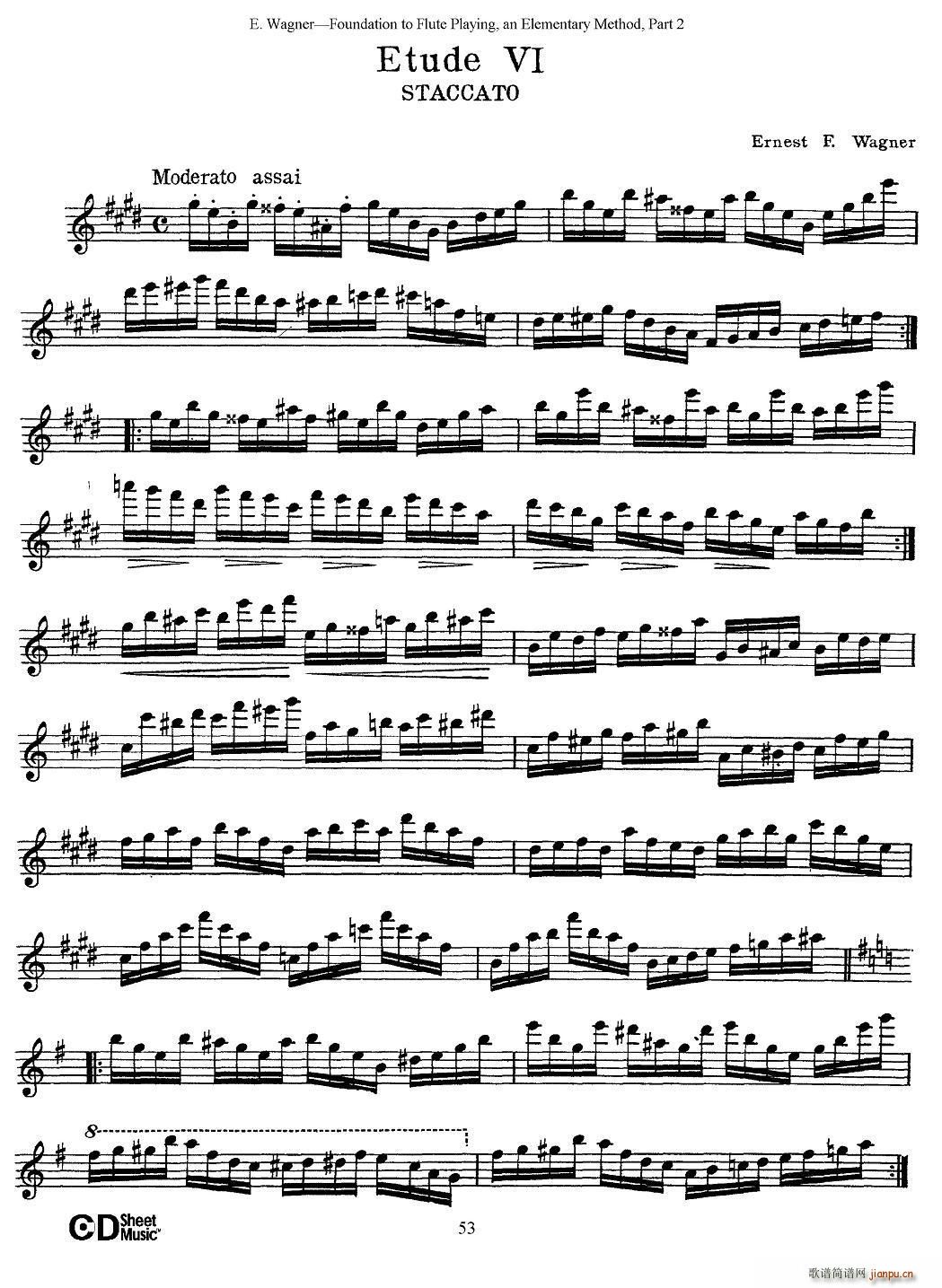 长笛演奏基础教程练习((Etude 6)1