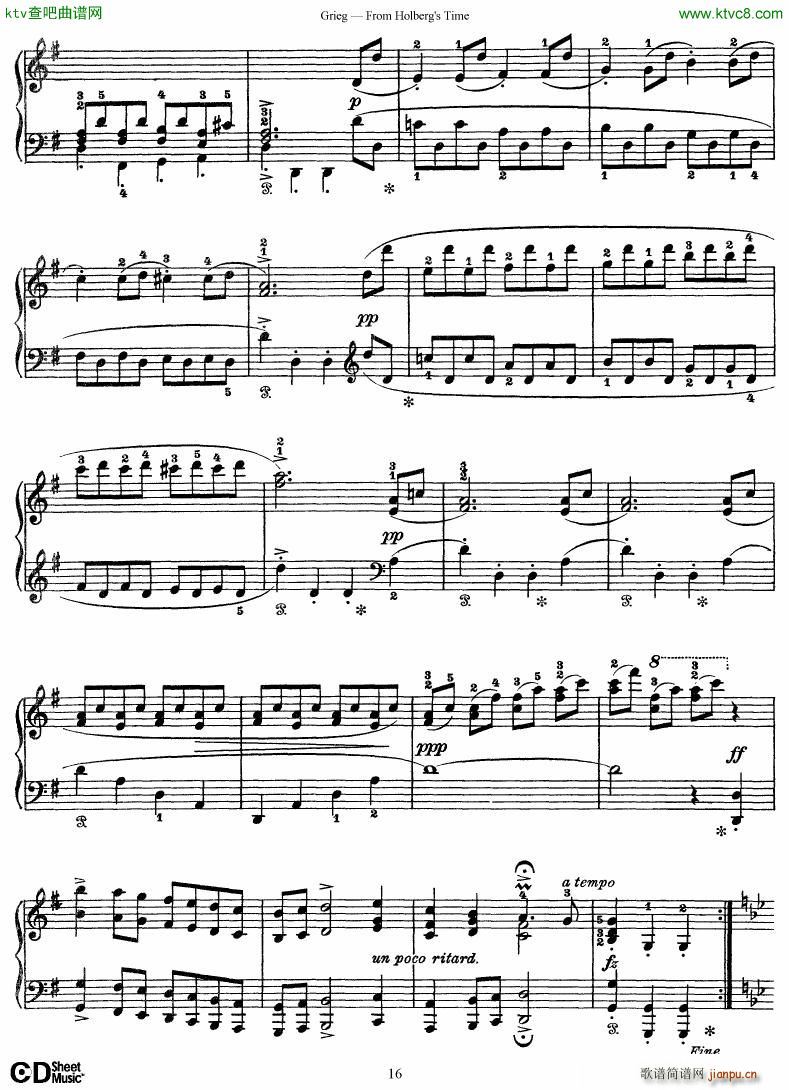 Grieg From Holberg s Time 1 516