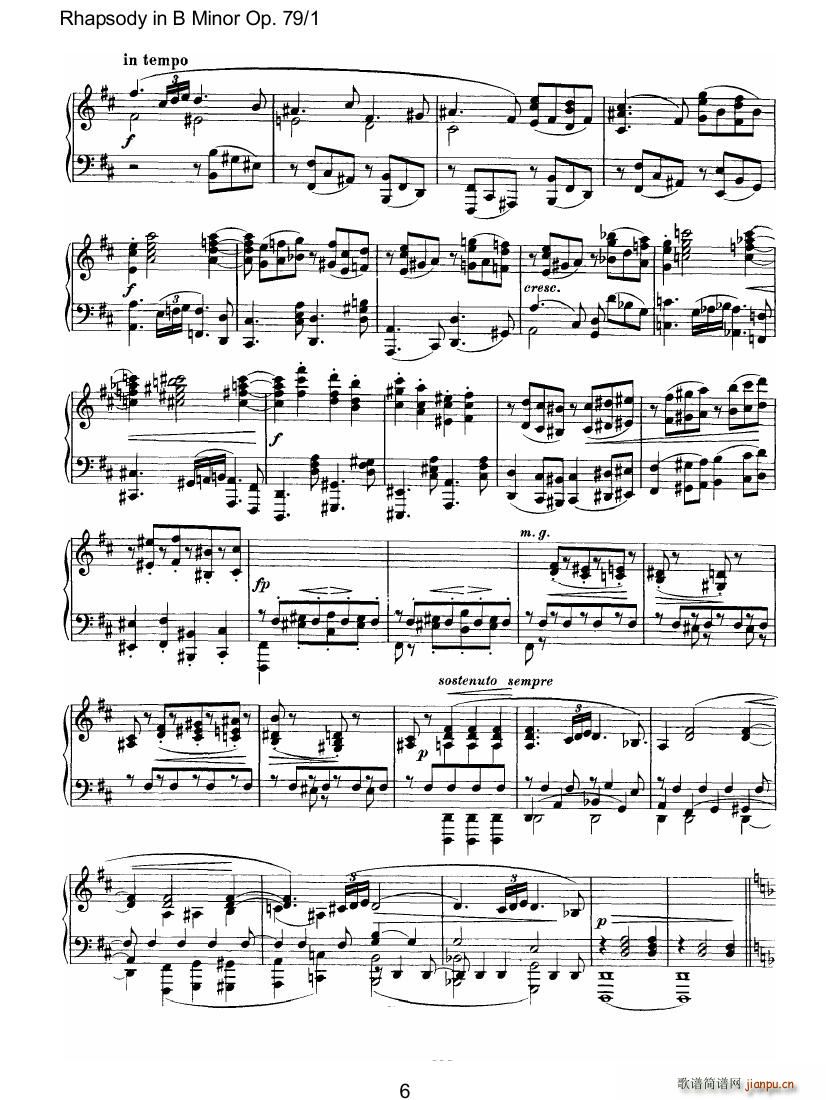 Brahms Rhapsody Op79 16