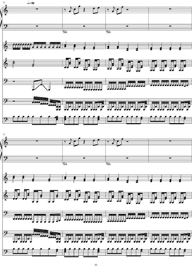 JUMP(朋克风格)-钢琴谱(钢琴曲)-like78