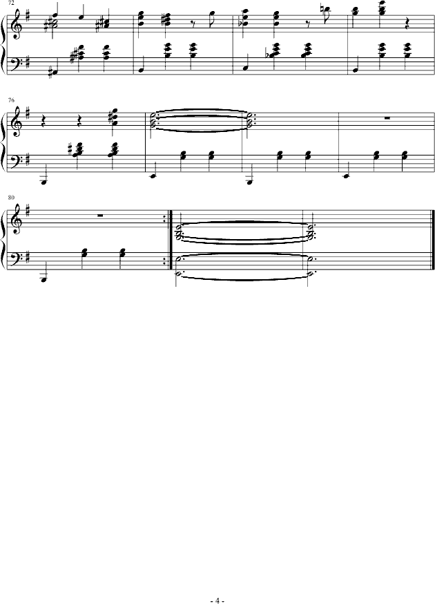 E小调圆舞曲-钢琴谱(钢琴曲)-每一天4