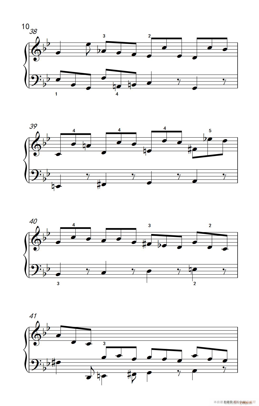 第九级1 吉格舞曲 选自《英国组曲》第三套（中央音乐学院 钢琴（业余）考级教程 7-9级）10