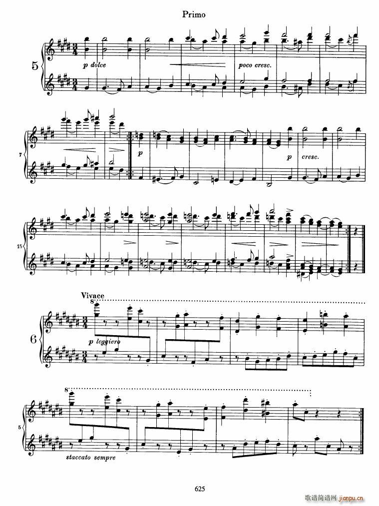 Brahms op 39 Waltzes7