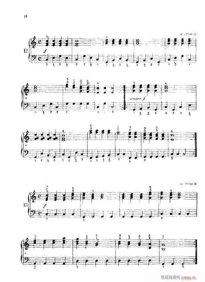 车尔尼手风琴练习曲集14