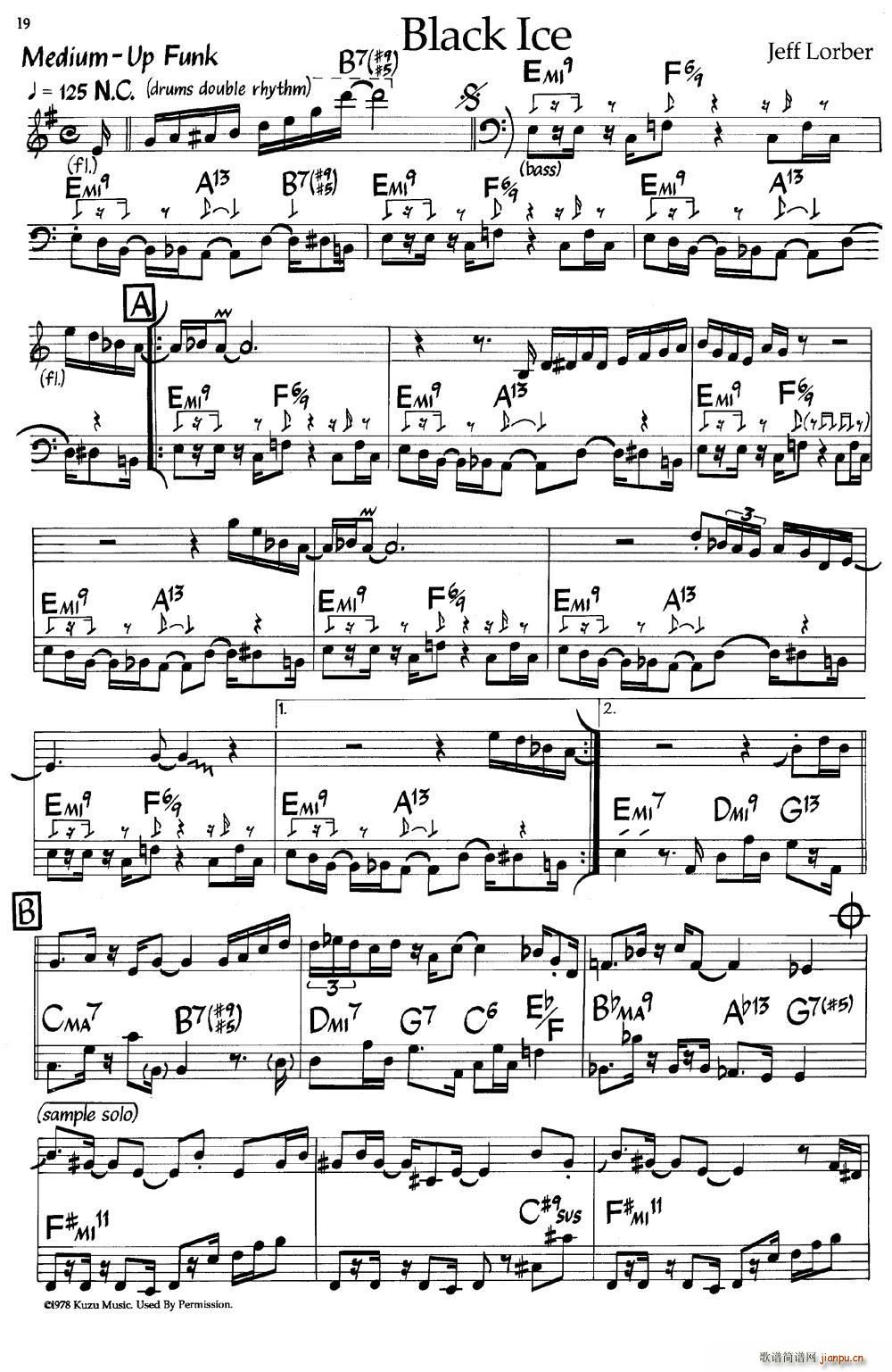 Black Ice(黑冰)(爵士钢琴曲)1